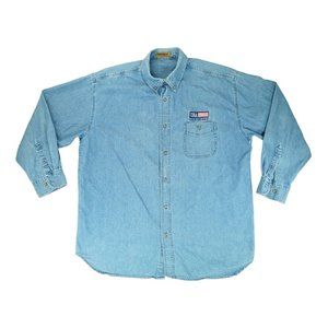 Badger Sportswear Mens Denim‎ Blue - Size 2XL-Las Vegas-Flas USA Embroidered